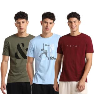 NOBERO Men's Graphic Printed Regular Fit Cotton T-Shirt