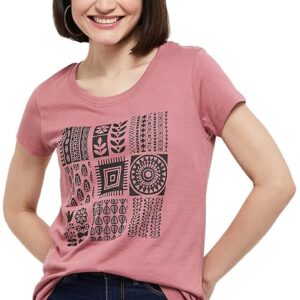 Max Regular Fit Women Printed Round Neck T-Shirt